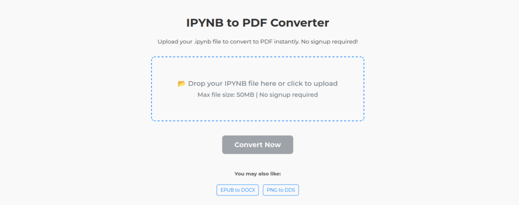Convert .ipynb files to pdf